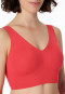 Bustier microfibre pads amovibles rouge - Invisible Soft