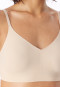 Brassière microfibre coussinets amovibles sable - Invisible Soft