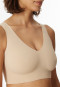 Bustier Microware removable pads sand - Invisible Soft