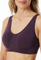 Bustier seamless removable pads plum - Classic Seamless