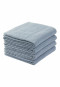 Lot de 4 serviettes 50x100 cm bleu-gris - SCHIESSER Home