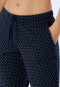 Pantaloni a 3/4 a pois di colore blu scuro - Mix+Relax