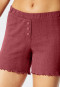 Pantalon court coton bio ajouré boutons décoratifs baies - Mix + Relax
