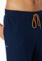 Pantalon long côtelé brossé bleu nuit - Mix+Relax