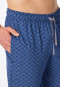 Pants long jersey cuffs blue-grey patterned - Mix+Relax