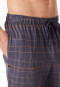 Hose lang Karos graphit bedruckt - Mix+Relax