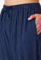 Pants long woven fabric seersucker navy striped - Mix+Relax