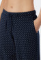 Pantalon d'intérieur long jersey pois bleu foncé motifs - Mix+Relax