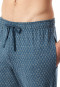 Loungehose lang Organic Cotton jeansblau gemustert - Mix+Relax
