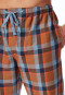 Loungehose lang Webware Organic Cotton Karos mehrfarbig - Mix+Relax