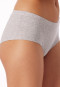 Panty Doppelripp Organic Cotton grau meliert - Pure Rib