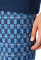 Schlafanzug kurz dunkeblau gemustert - Casual Essentials