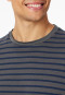 Pigiama corto con strisce antracite - Casual Essentials
