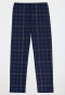 Schlafanzug lang Drachen Karos blau - Boys World