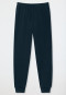 Pigiama lungo interlock con polsini da sogno blu notte - Nightwear