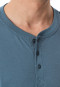 Schlafanzug lang Paisley jeansblau - Fine Interlock