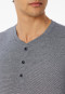 Pajamas long stripes button placket midnight blue - Casual Essentials