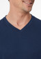 Schlafanzug lang V-Ausschnitt admiral - Casual Essentials