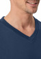 Shirt kurz arm V-Ausschnitt royal - Mix+Relax
