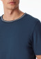 T-shirt manches courtes en coton biologique rayures amiral - Mix+Relax