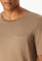 Shirt kurzarm Sweat-Qualität nougat - Mix+Relax