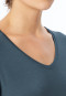 Shirt langarm V-Ausschnitt jeansblau - Mix+Relax