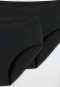 Short a coste doppie nere - Pure Rib