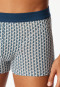 Shorts Organic Cotton gemustert silber - Comfort Fit