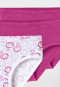 Mutande confezione da 3 pezzi Smileys rosa fucsia - Fine Rib
