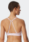 Soft bra without underwire and pads pale pink - Modal and Lace