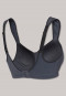 Soutien-gorge de sport Softcup à support moyen, de couleur anthracite - Active