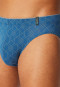 Supermini Slip gemustert blau - Long Life Soft