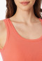 Canotta a coste doppie in Organic Cotton pesca - Pure Rib