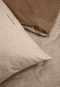 Parure de lit réversible 2 pièces flanelle castor sable - SCHIESSER Home