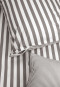 Reversible bed linen 2-piece set renforcé gray striped - SCHIESSER Home