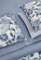 Reversible bed linen two-piece Renforcé light blue patterned - SCHIESSER Home