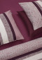 Reversible two-piece Renforcé mauve patterned bed linen - SCHIESSER Home
