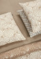 Reversible bedding set two-piece Renforcé taupe patterned - SCHIESSER Home